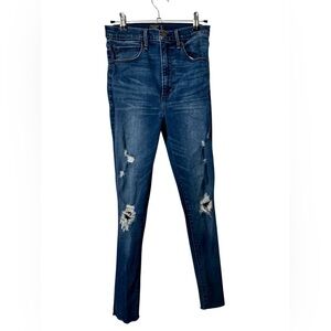 Abercrombie & Fitch Ultra High Rise Super Skinny Jeans Distressed Jeans 27 4R